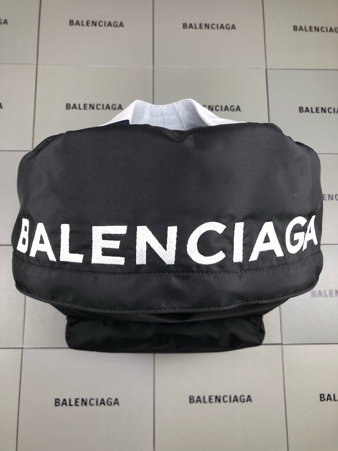 Replica Balenciaga Embroidered Canvas Backpack - Image 6