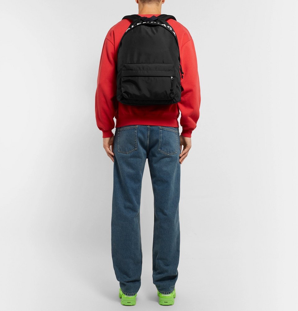 Replica Balenciaga Embroidered Canvas Backpack - Image 7